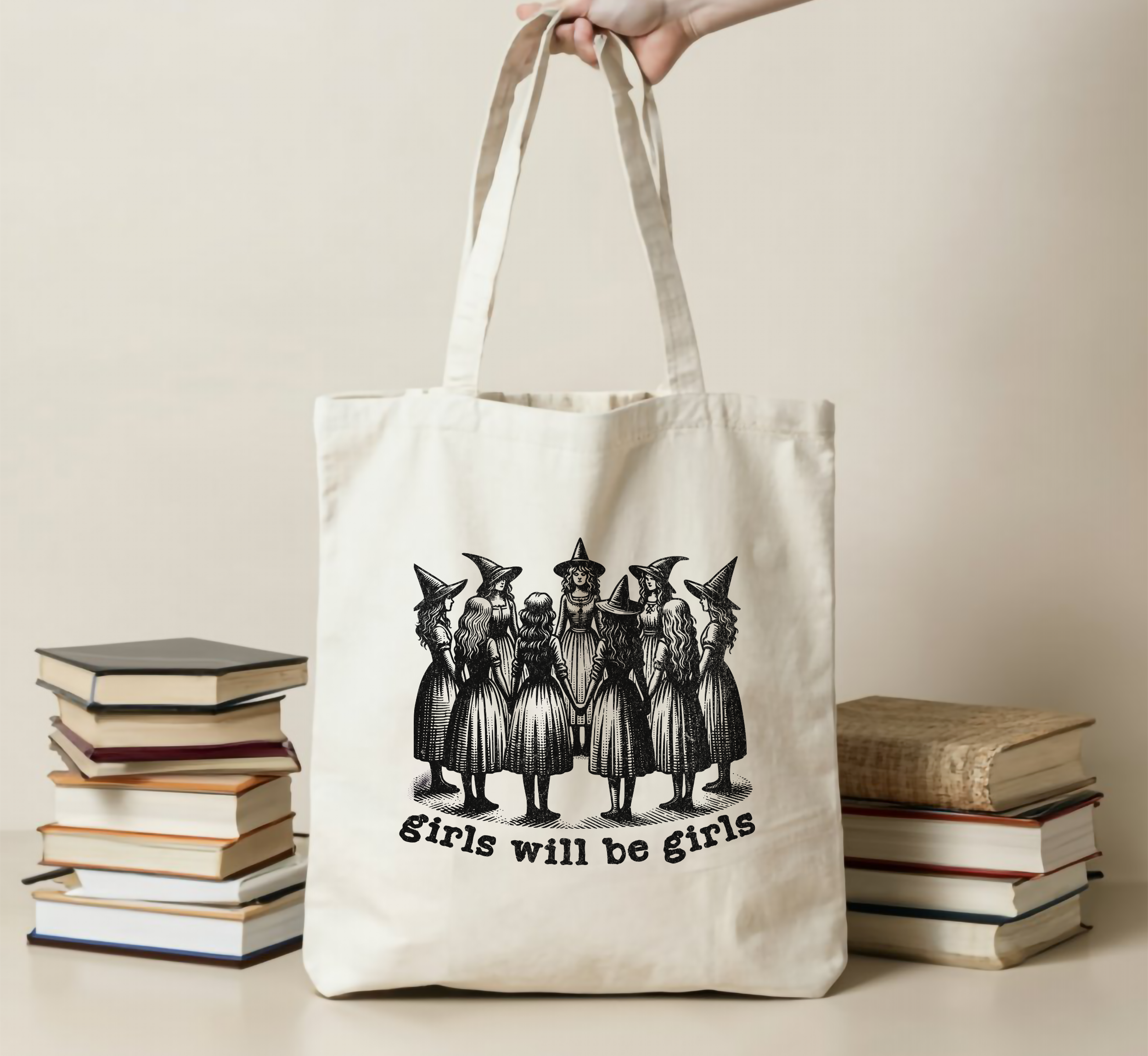 Girls Will Be Girls Witchy Tote Bag
