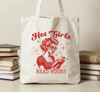 Hot Girls Read Books Tote Bag
