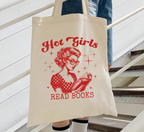 Hot Girls Read Books Tote Bag