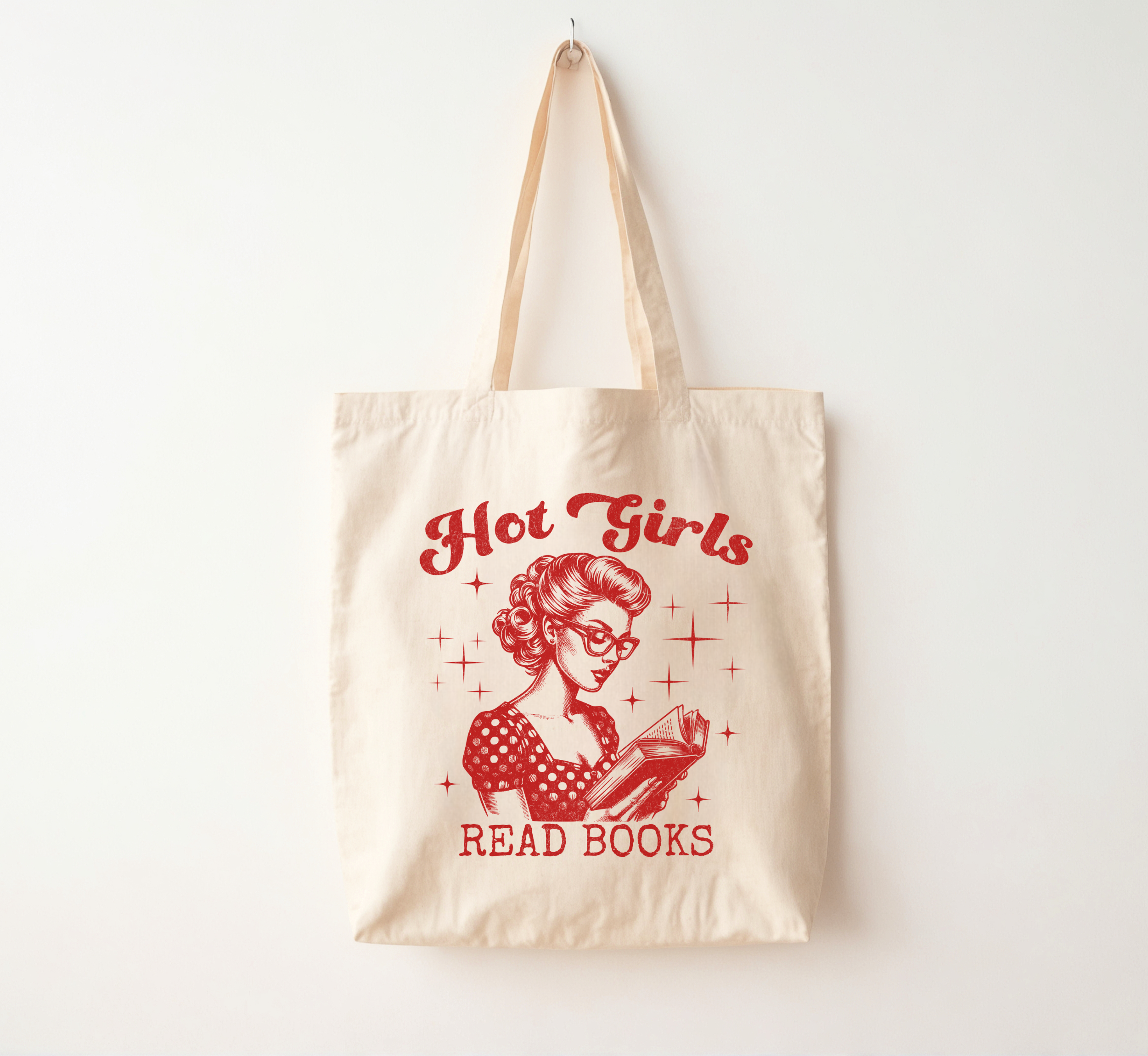 Hot Girls Read Books Tote Bag