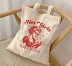 Hot Girls Read Books Tote Bag