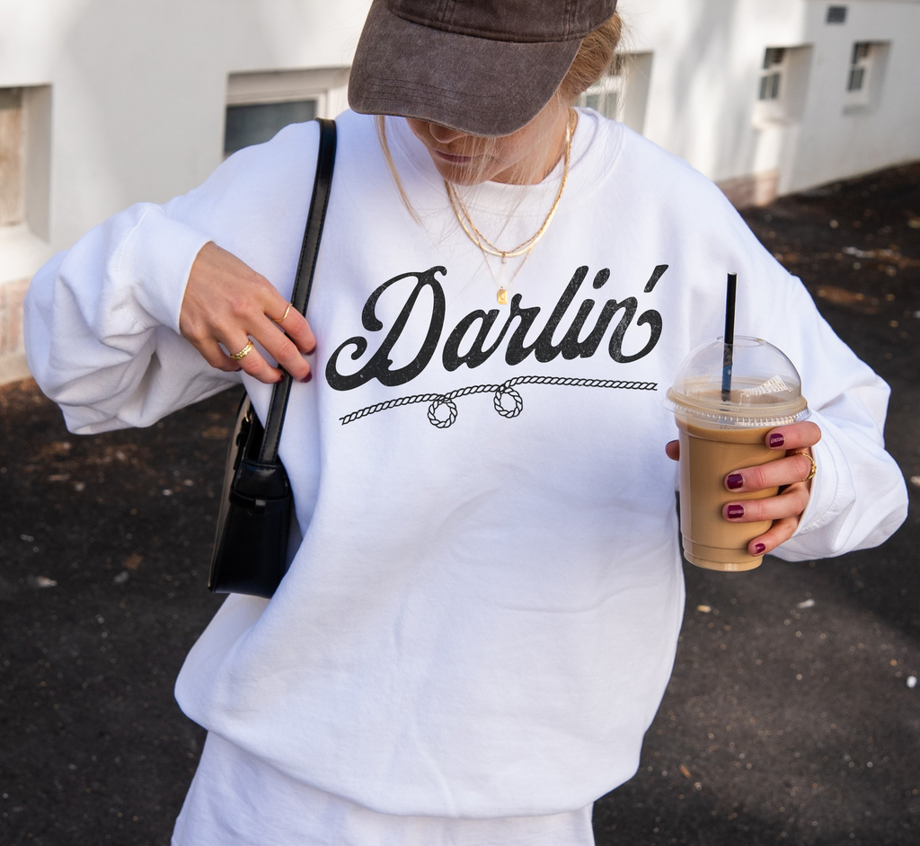 Sweat-shirt d'inspiration western « Darlin' »