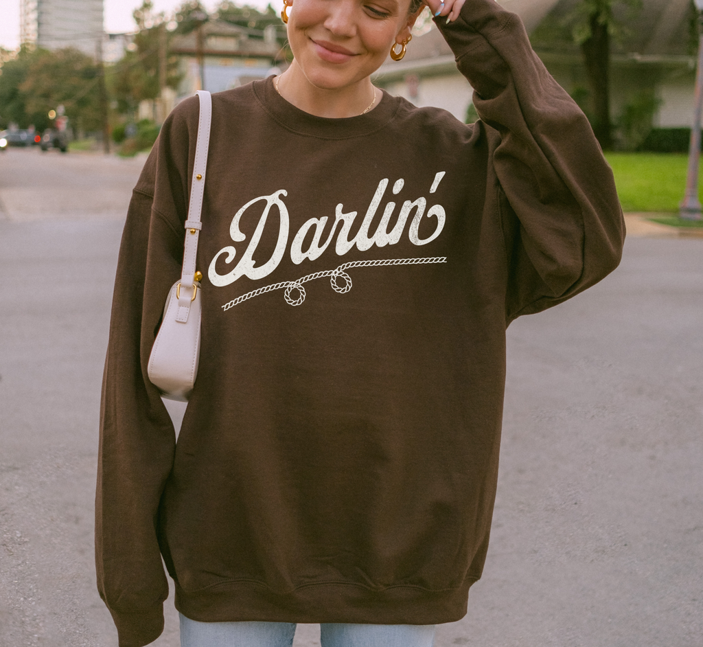 Sweat-shirt d'inspiration western « Darlin' »