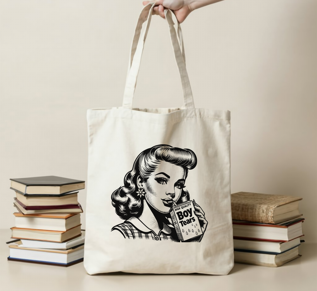 Boy Tears Tote Bag