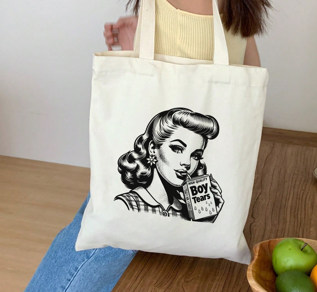 Boy Tears Tote Bag