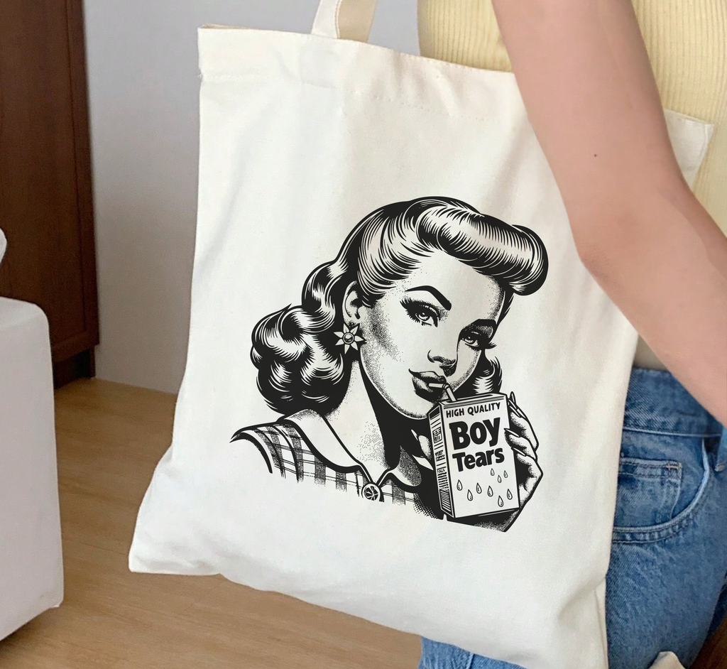 Boy Tears Tote Bag