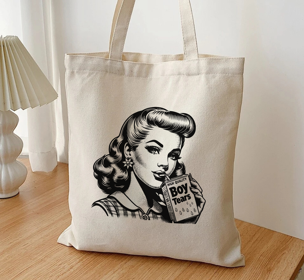 Boy Tears Tote Bag