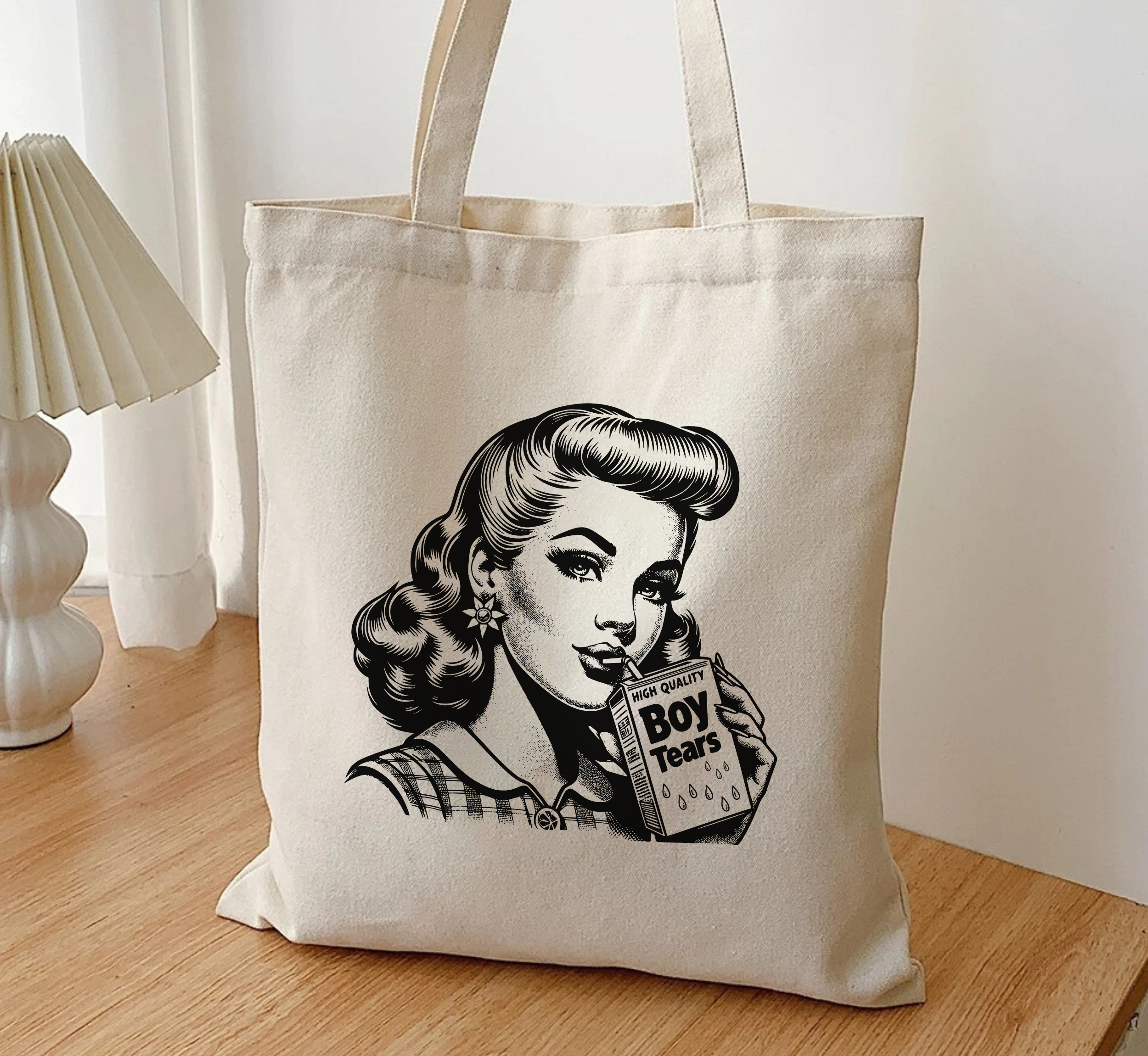 Boy Tears Tote Bag