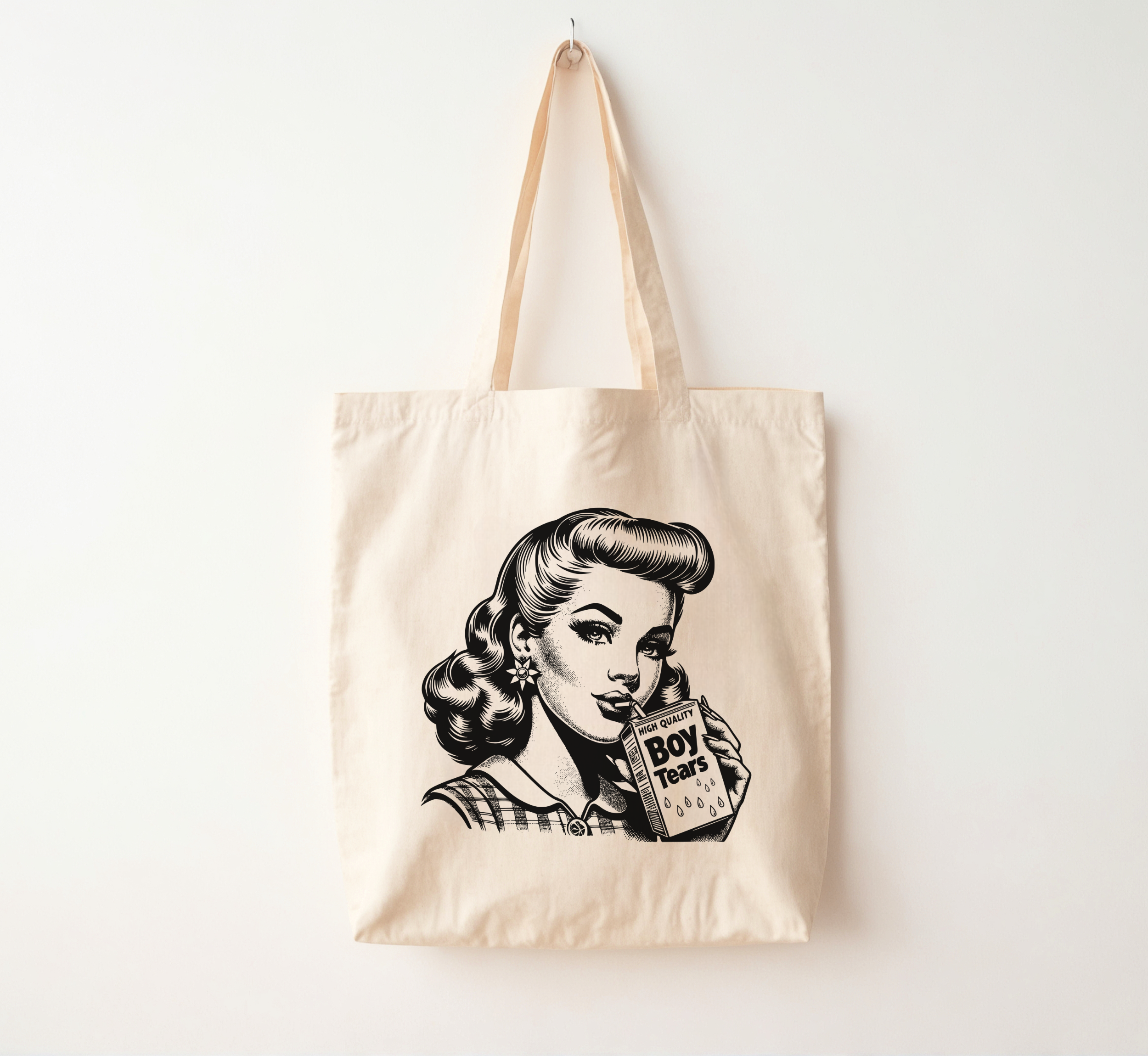 Boy Tears Tote Bag