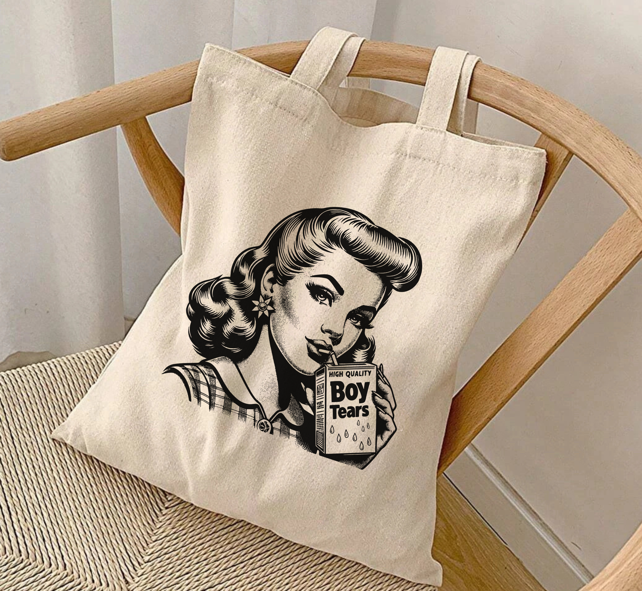 Boy Tears Tote Bag