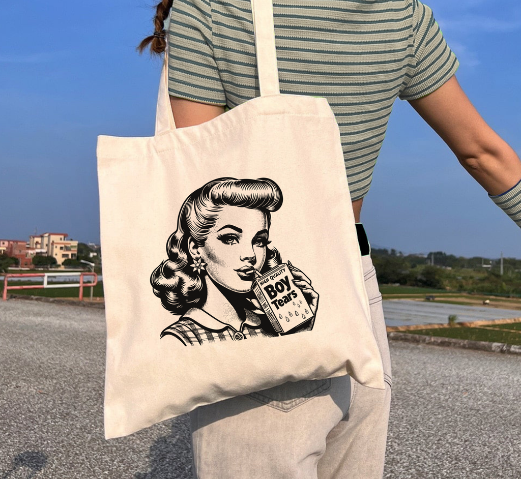 Boy Tears Tote Bag
