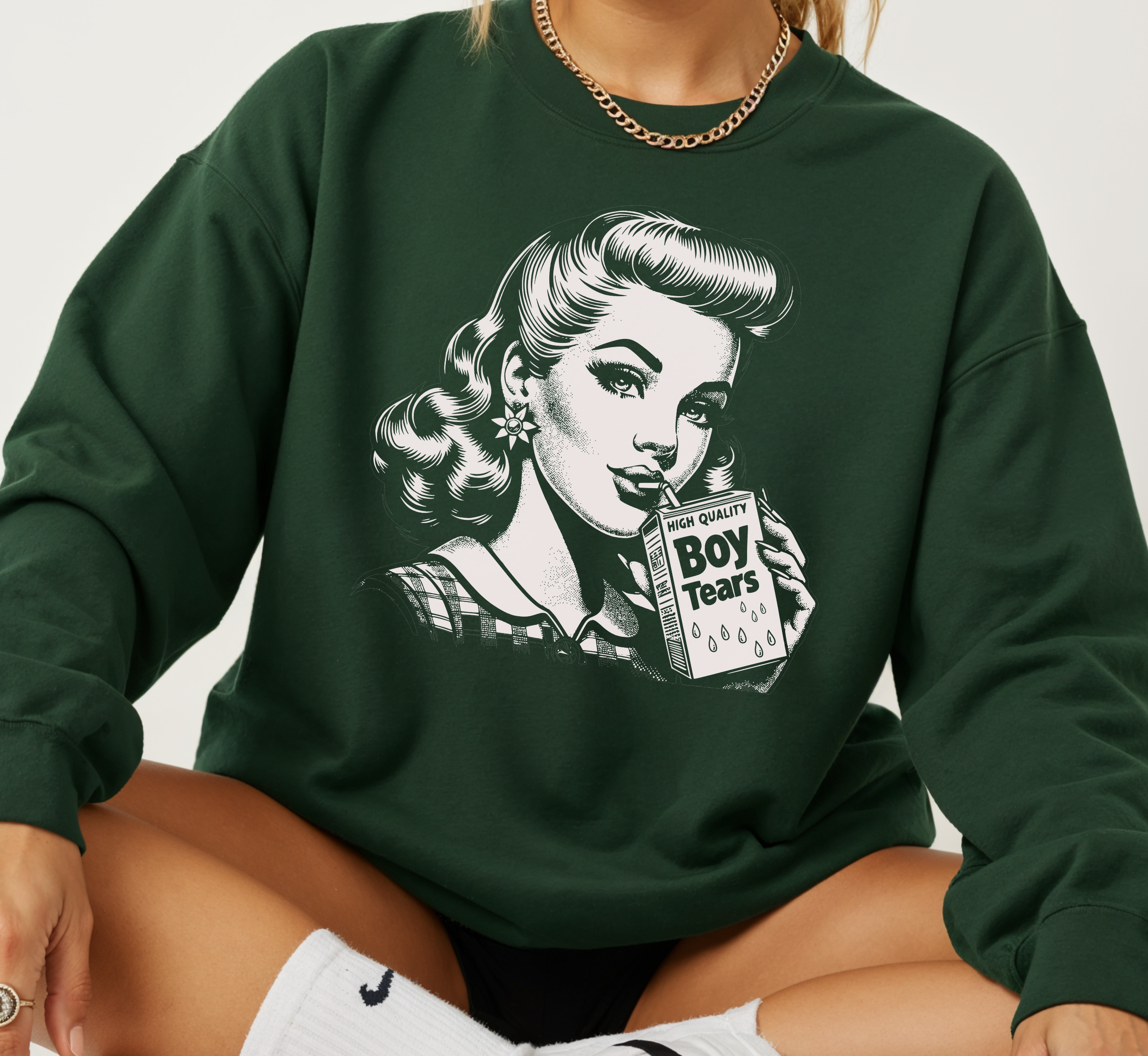 Sweat-shirt Boisson aux Larmes de Garçon