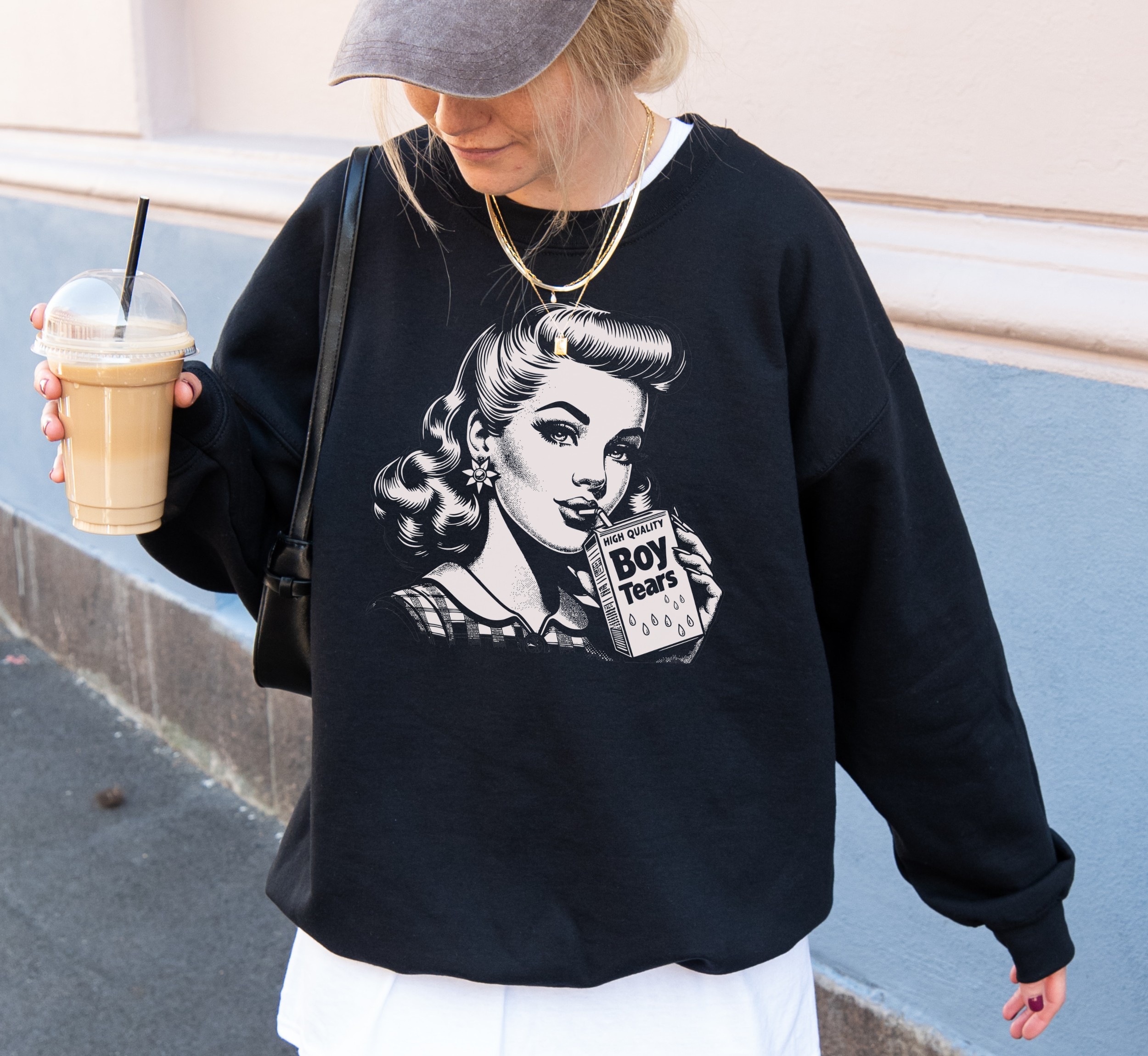 Sweat-shirt Boisson aux Larmes de Garçon