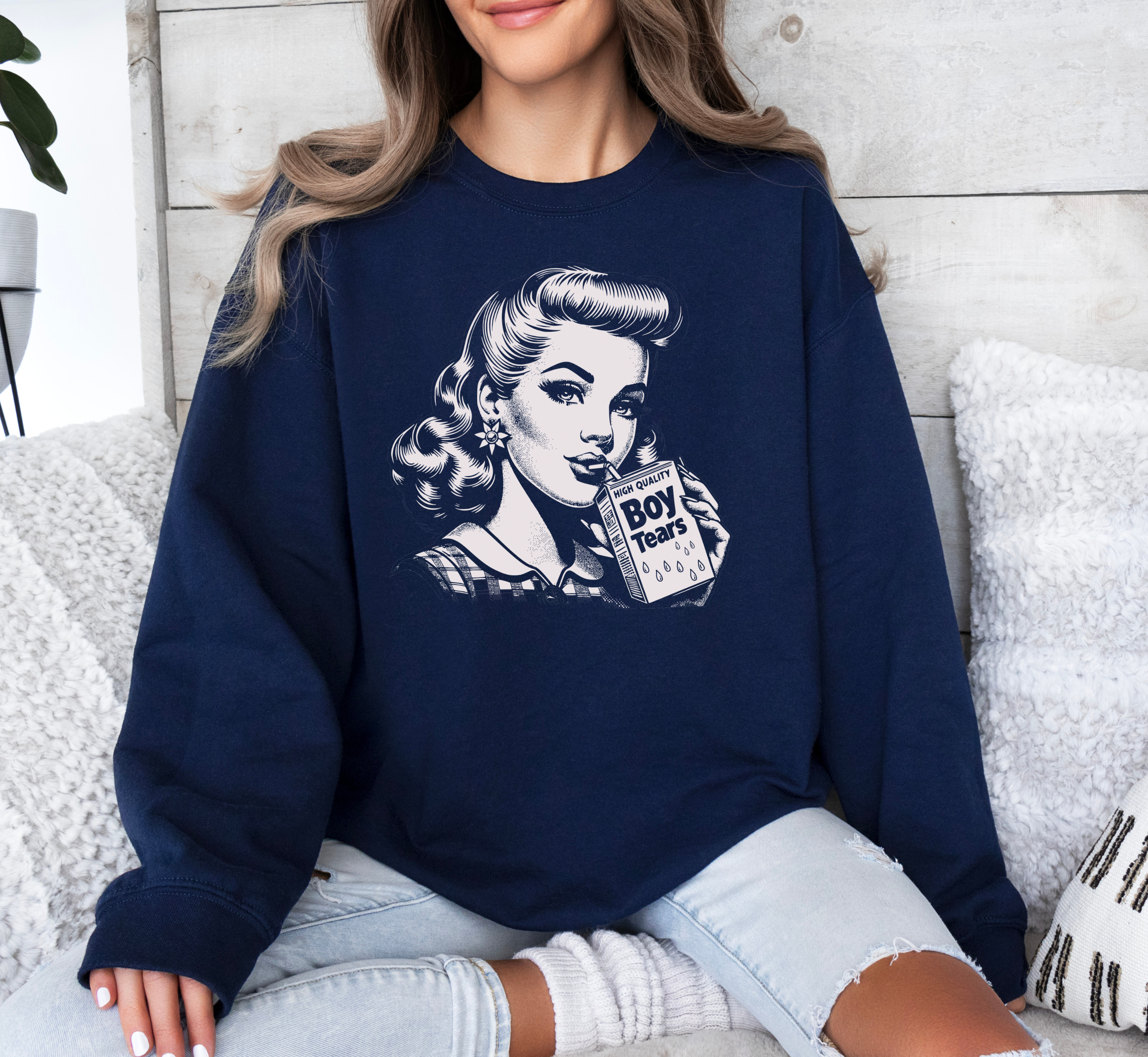 Sweat-shirt Boisson aux Larmes de Garçon