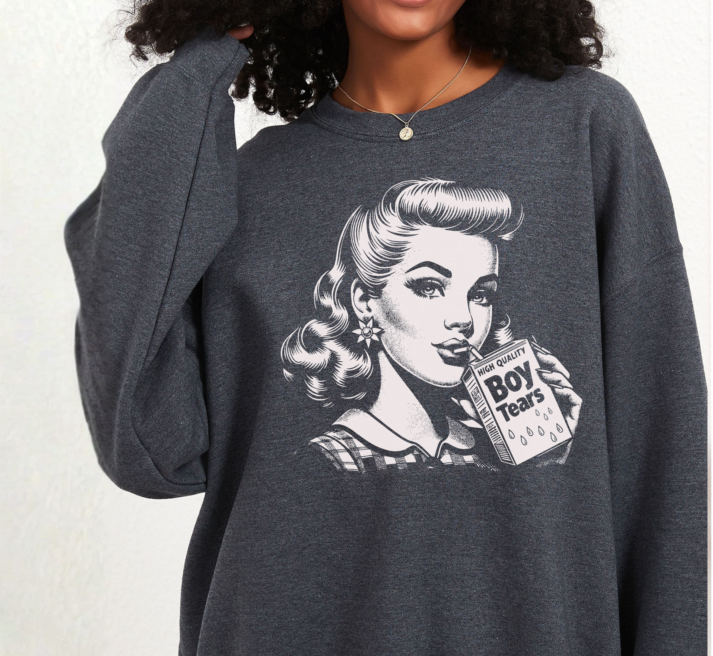 Sweat-shirt Boisson aux Larmes de Garçon