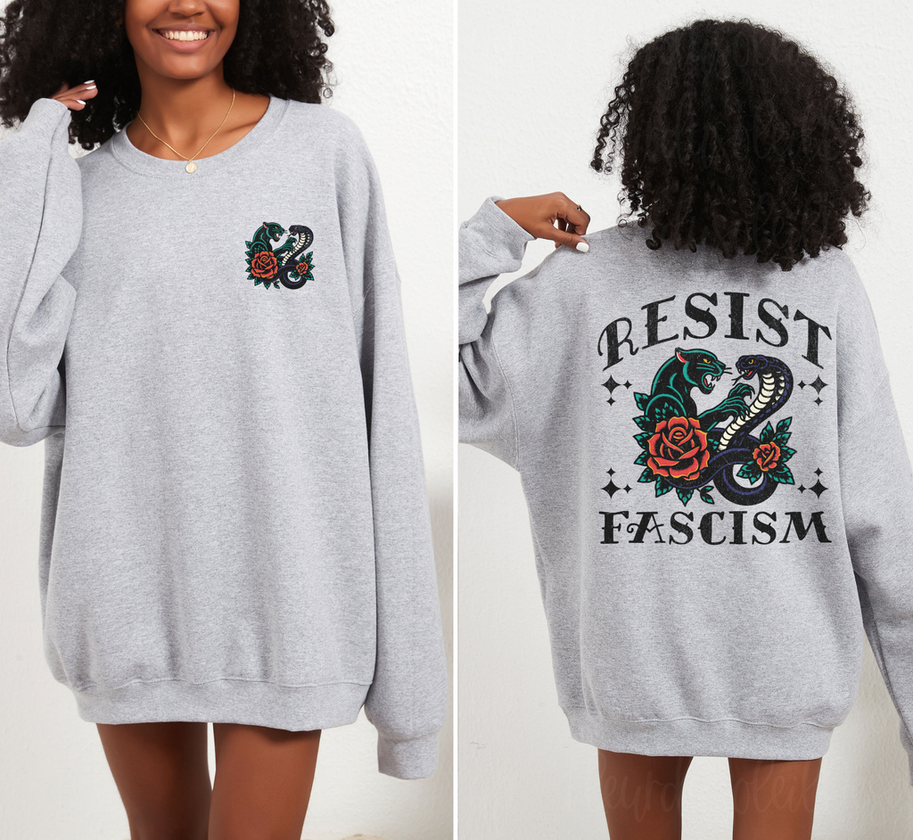 Resist Fascism Crewneck Sweatshirt