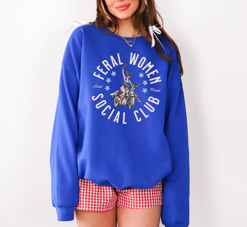 Sweat-shirt ras du cou Feral Women Social Club