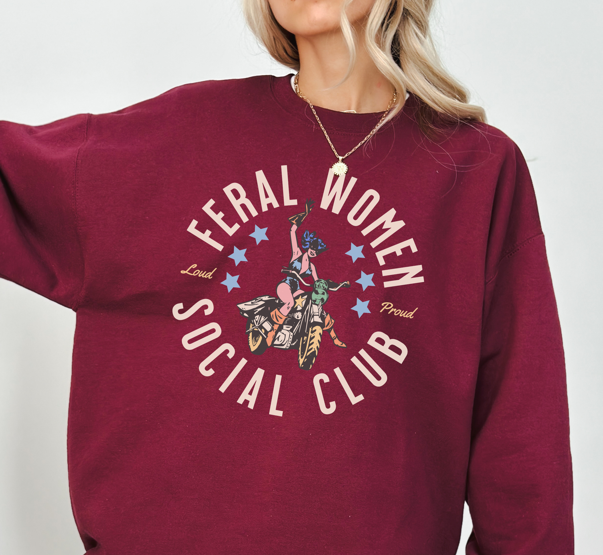 Sweat-shirt ras du cou Feral Women Social Club