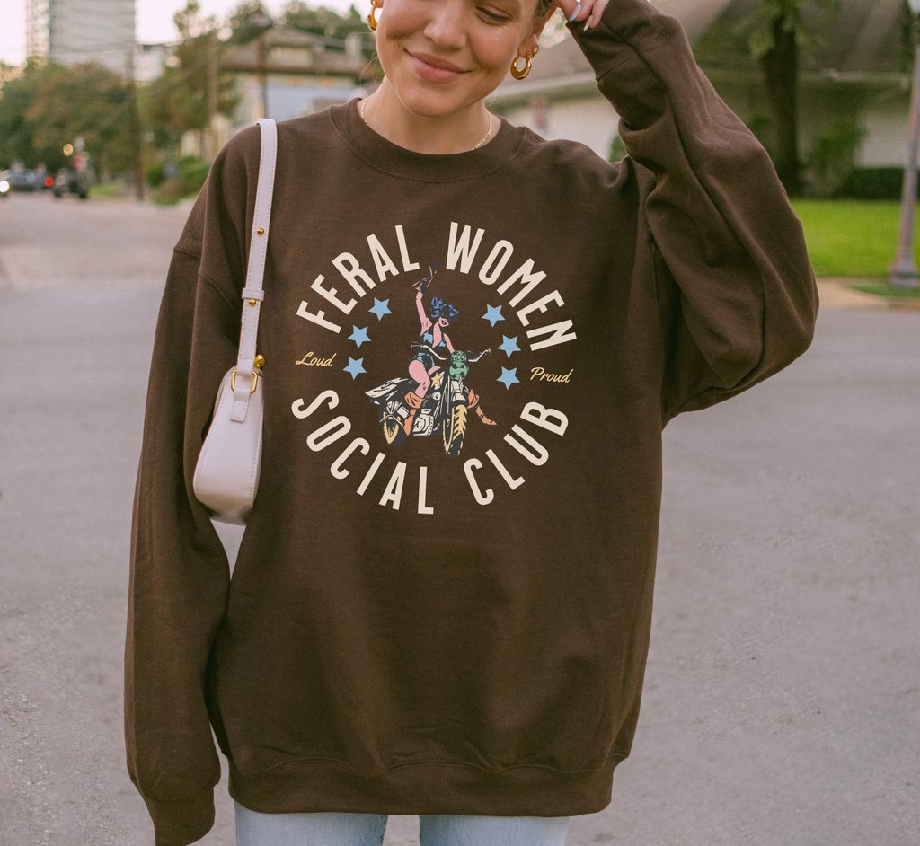 Sweat-shirt ras du cou Feral Women Social Club