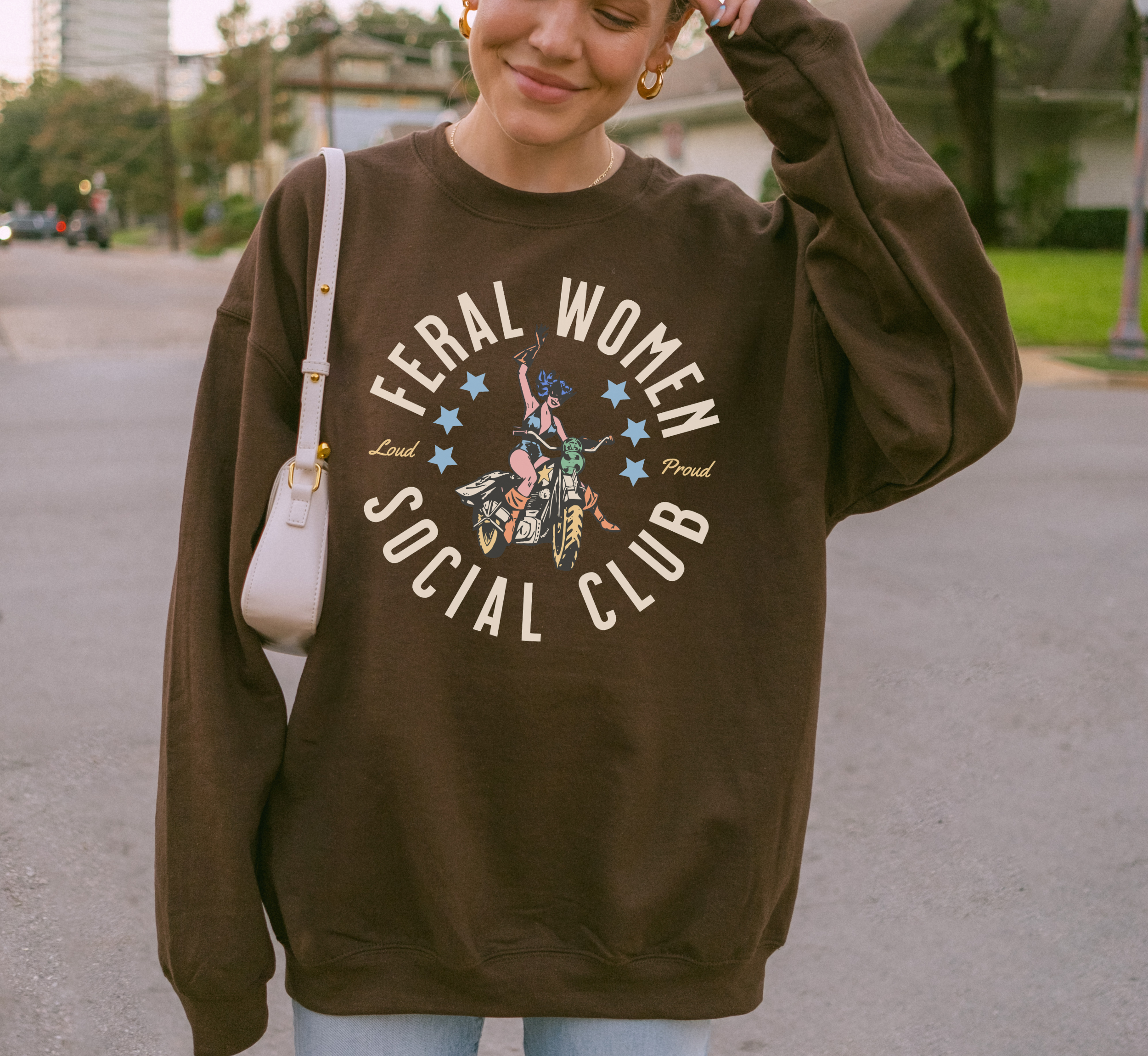 Sweat-shirt ras du cou Feral Women Social Club