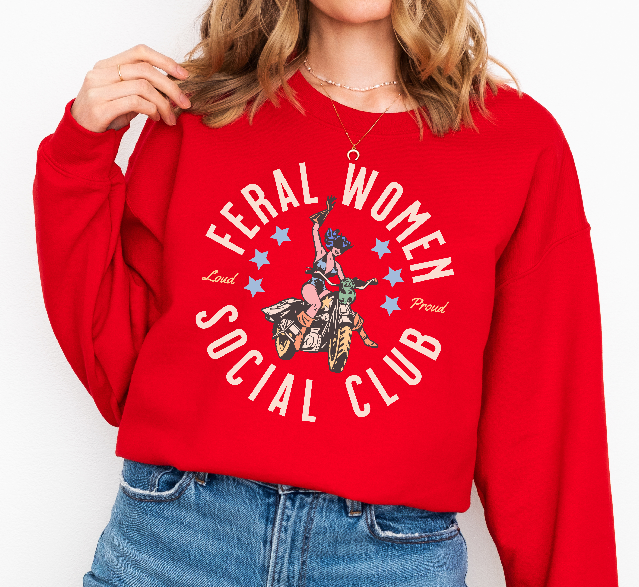 Sweat-shirt ras du cou Feral Women Social Club