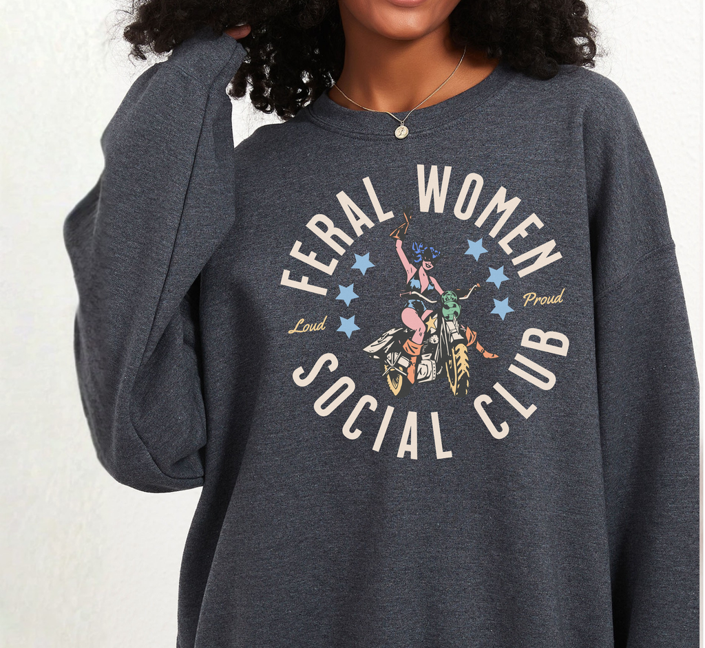 Sweat-shirt ras du cou Feral Women Social Club