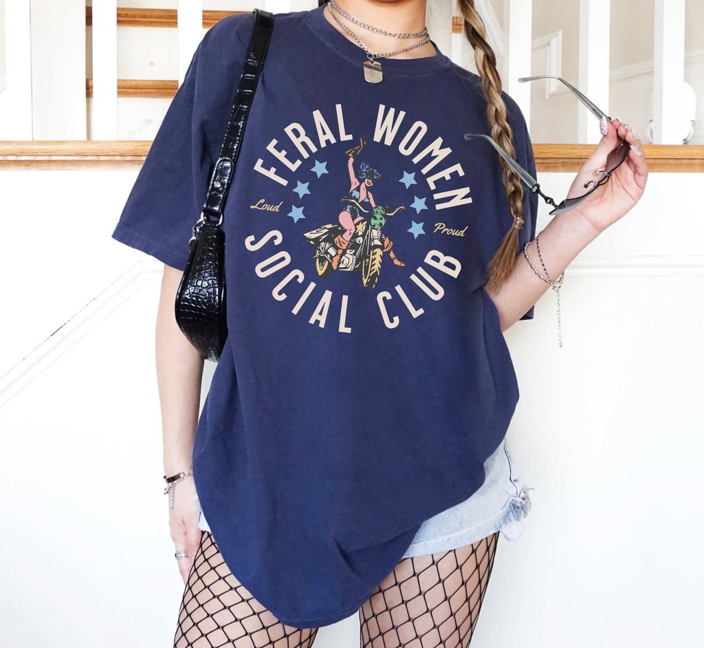 T-shirt Club Social Femmes Sauvages