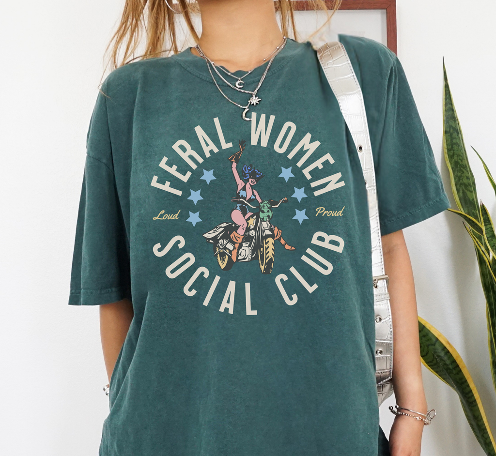 T-shirt Club Social Femmes Sauvages