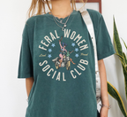 T-shirt Club Social Femmes Sauvages