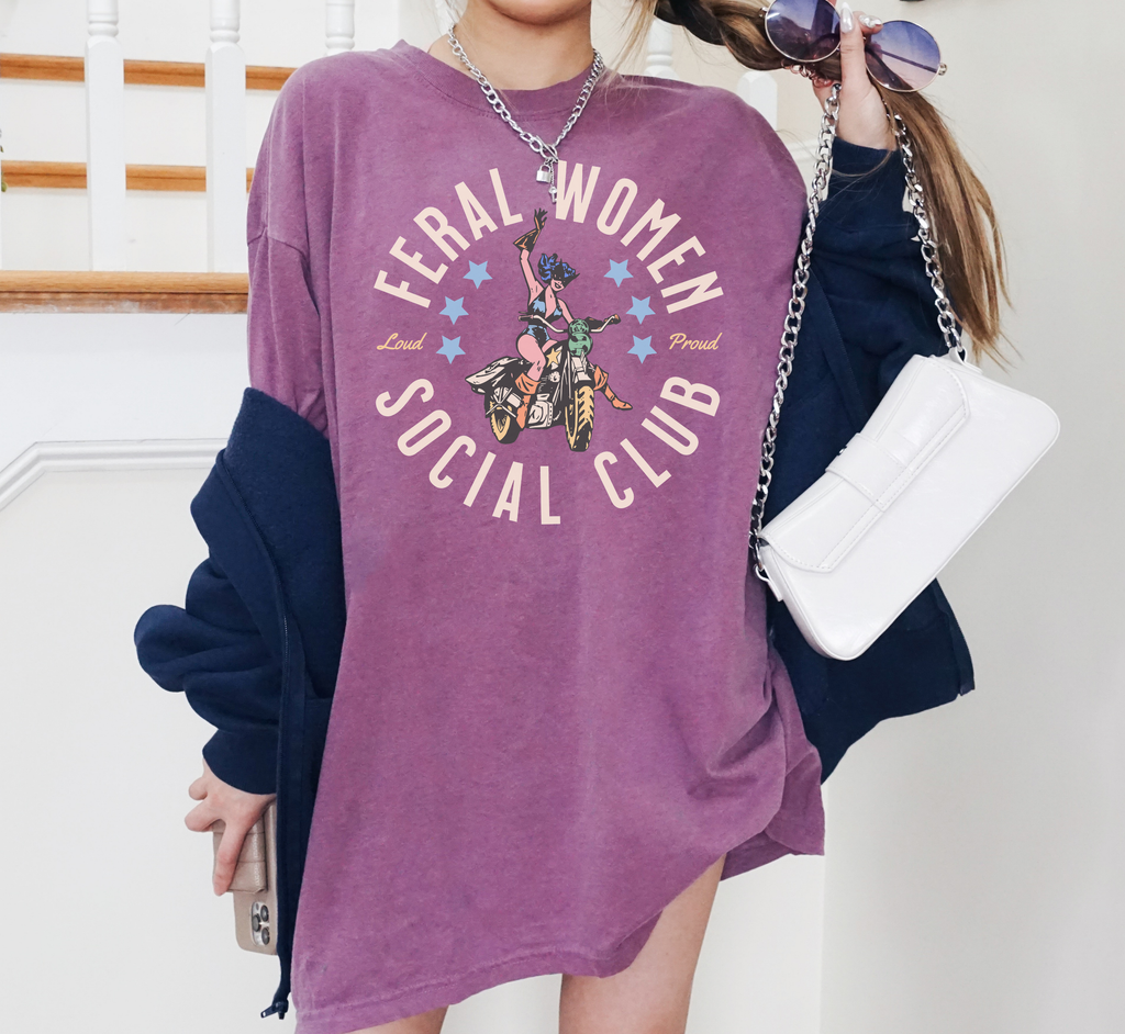 T-shirt Club Social Femmes Sauvages