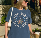 T-shirt Club Social Femmes Sauvages