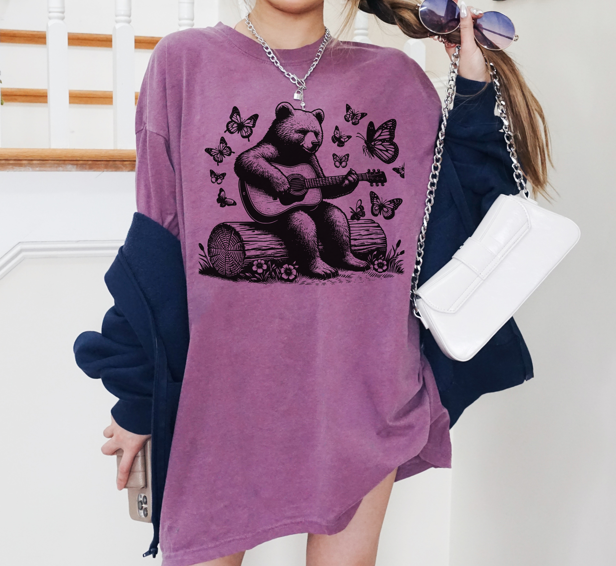 Bear Playing Guitar T-Shirt
