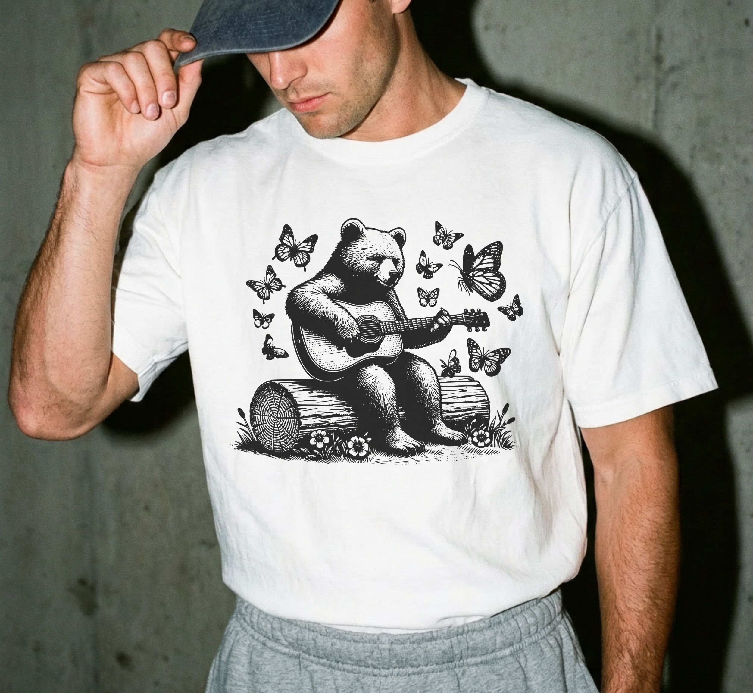 Bear Playing Guitar T-Shirt