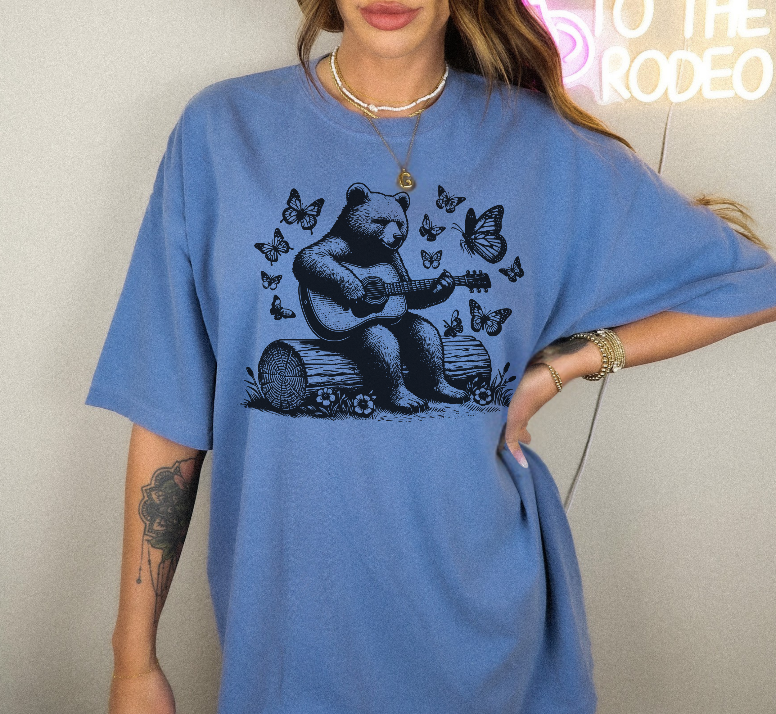 Bear Playing Guitar T-Shirt