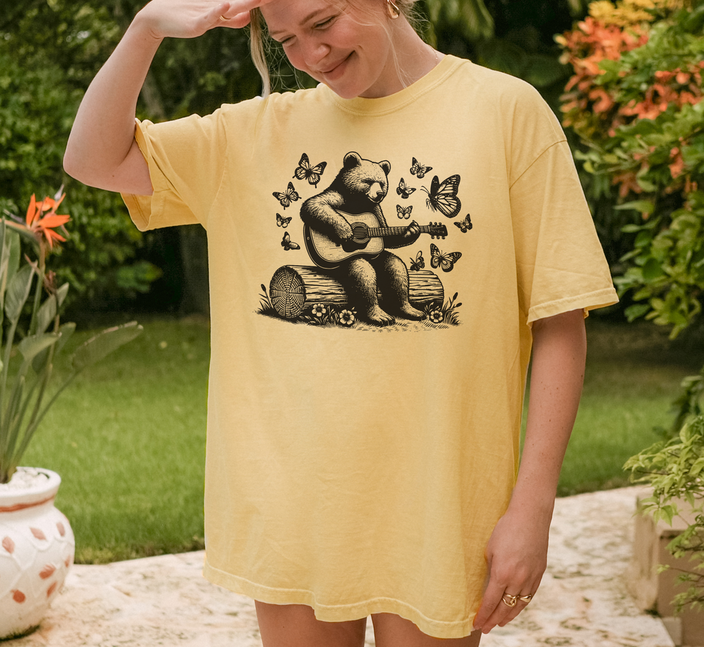 Bear Playing Guitar T-Shirt