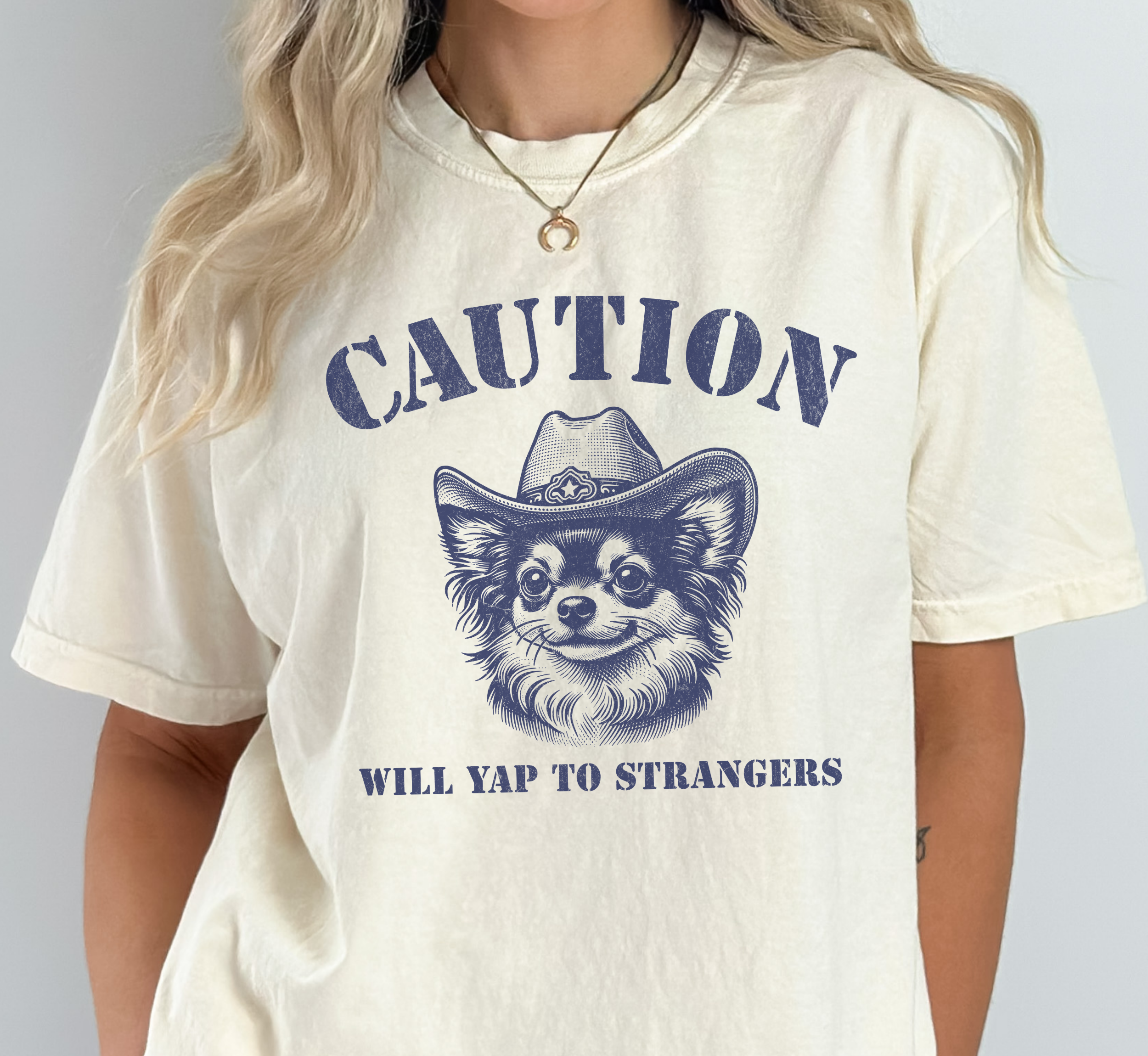 Caution Will Yap To Strangers T-Shirt