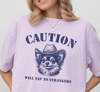 Caution Will Yap To Strangers T-Shirt