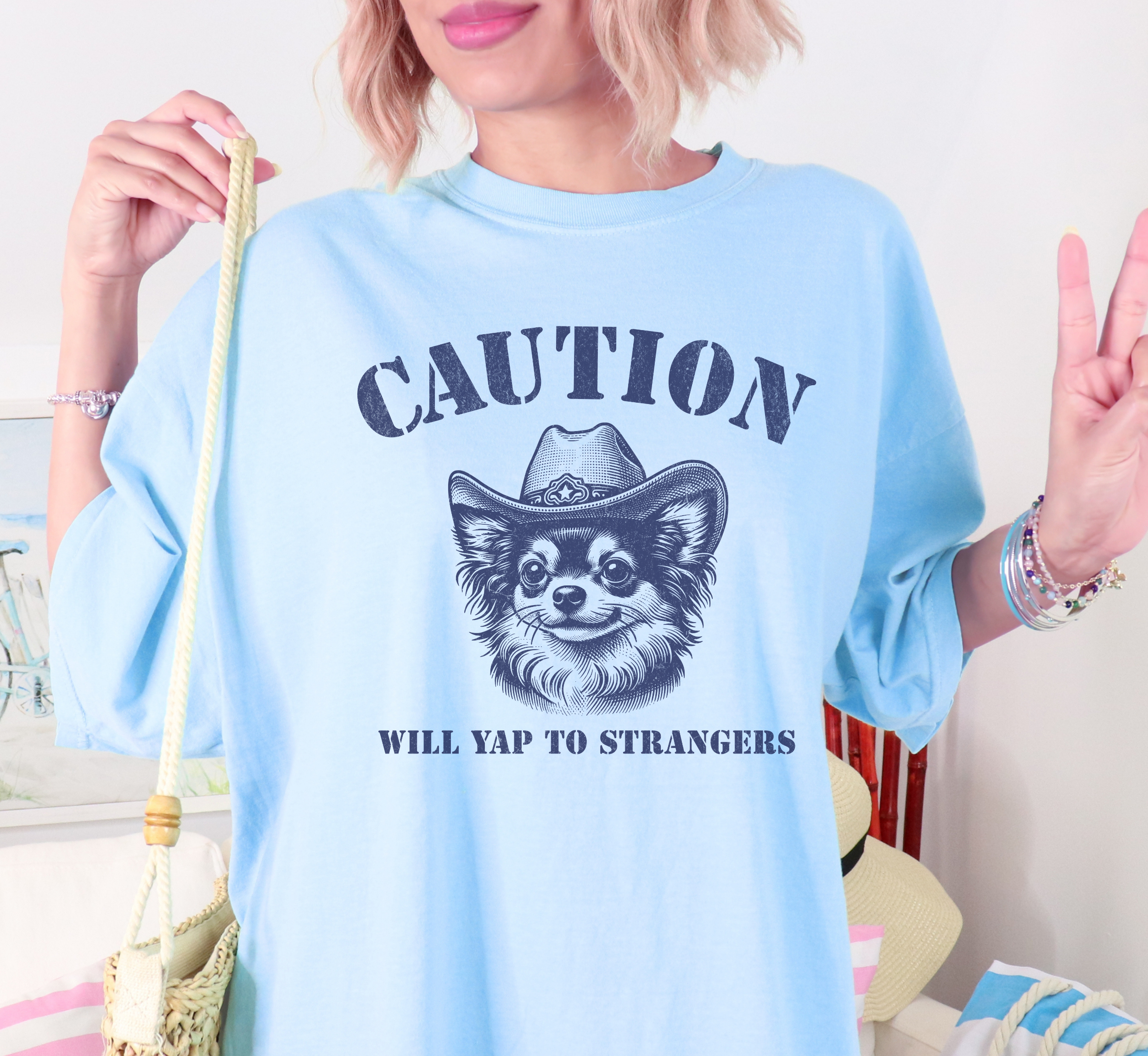 Caution Will Yap To Strangers T-Shirt