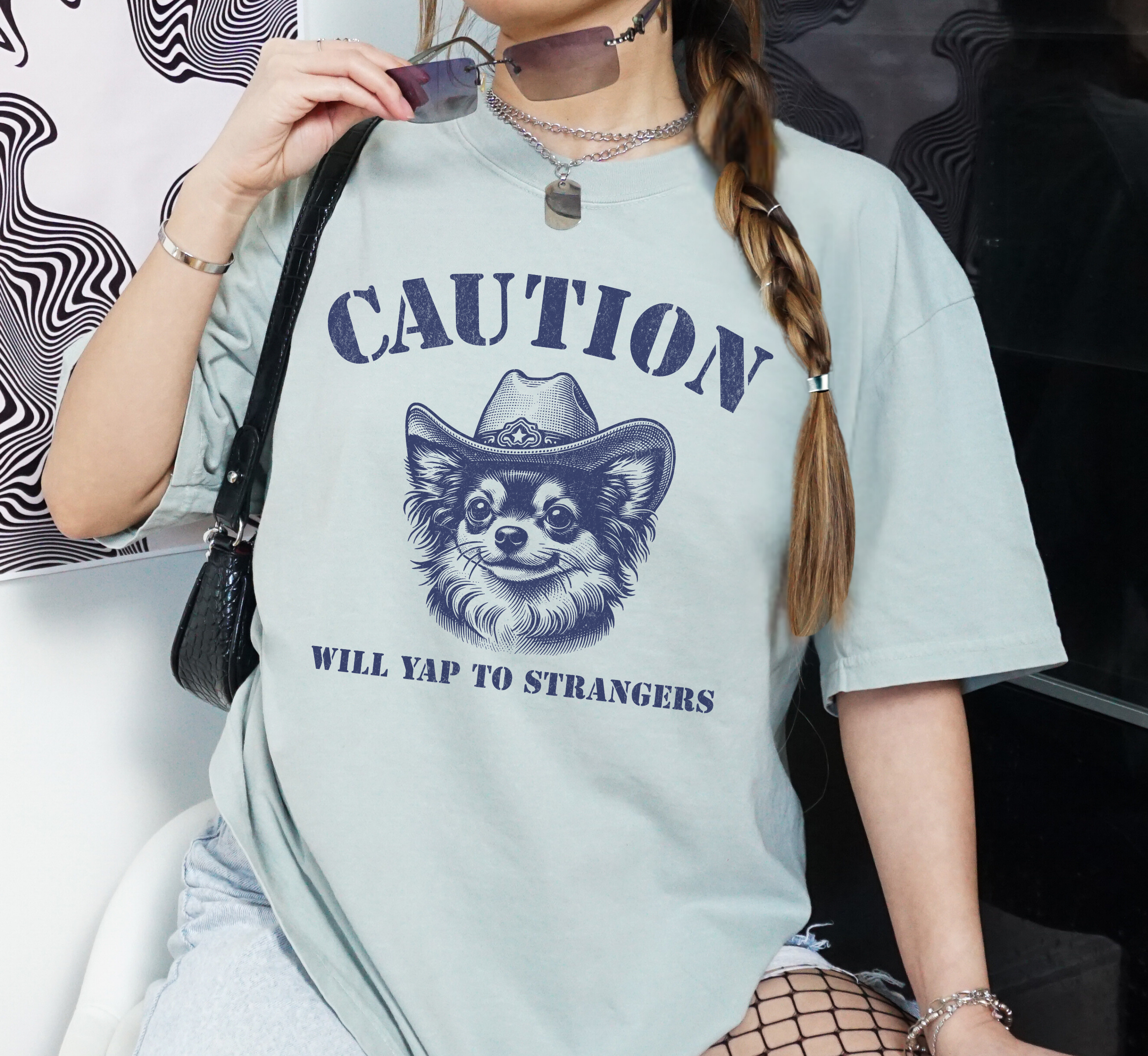 Caution Will Yap To Strangers T-Shirt