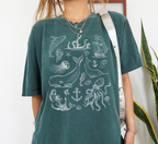 T-shirt de tatouage vintage sur le thème marin