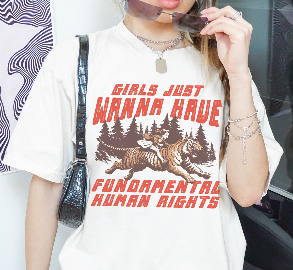 T-shirt Les filles veulent juste avoir des droits fondamentaux