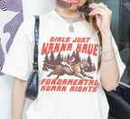 T-shirt Les filles veulent juste avoir des droits fondamentaux
