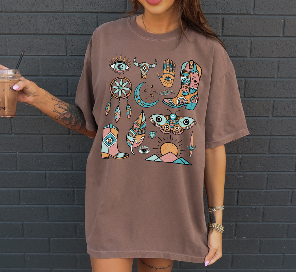Retro Aztec Boho T-Shirt