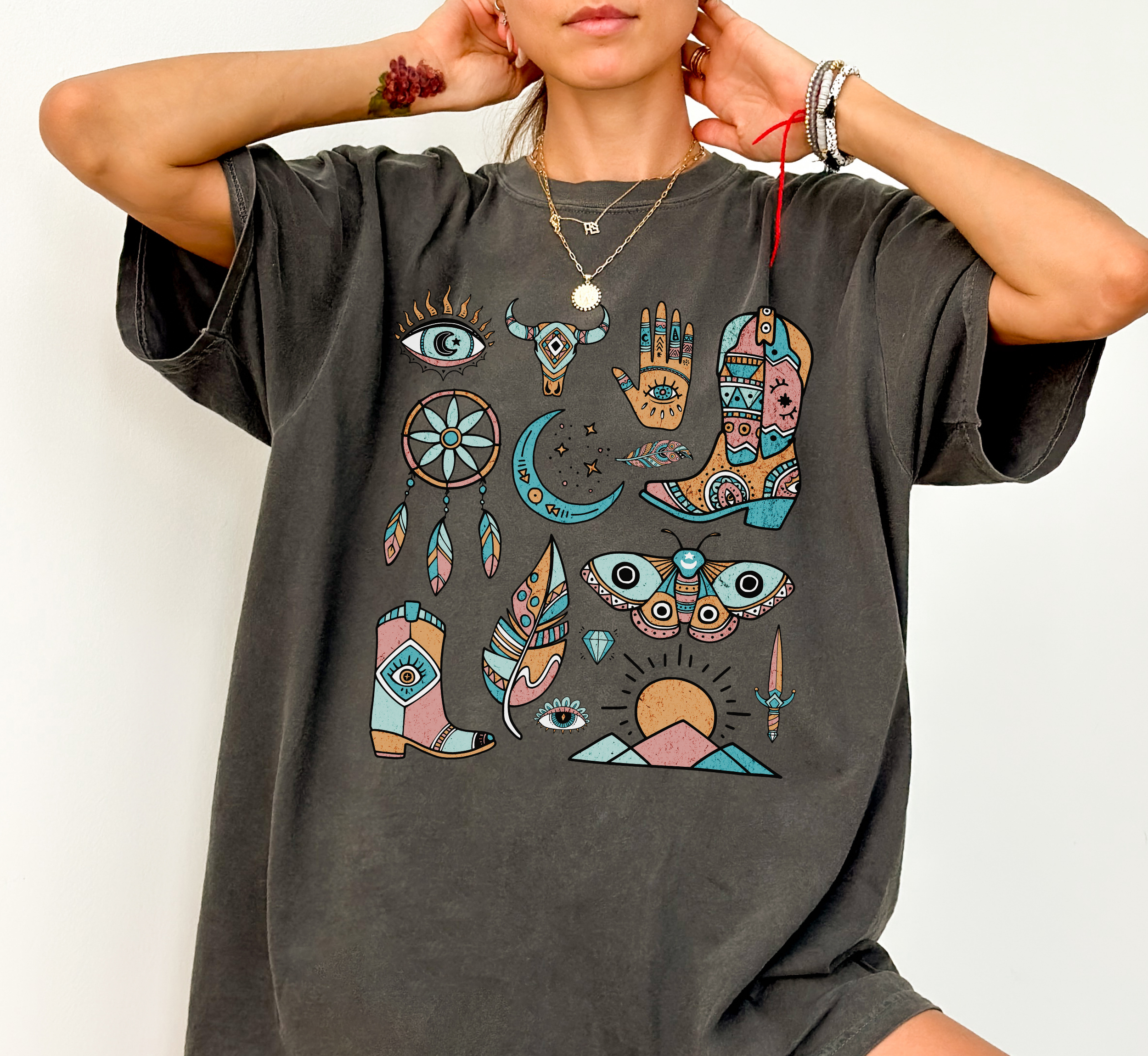 Retro Aztec Boho T-Shirt