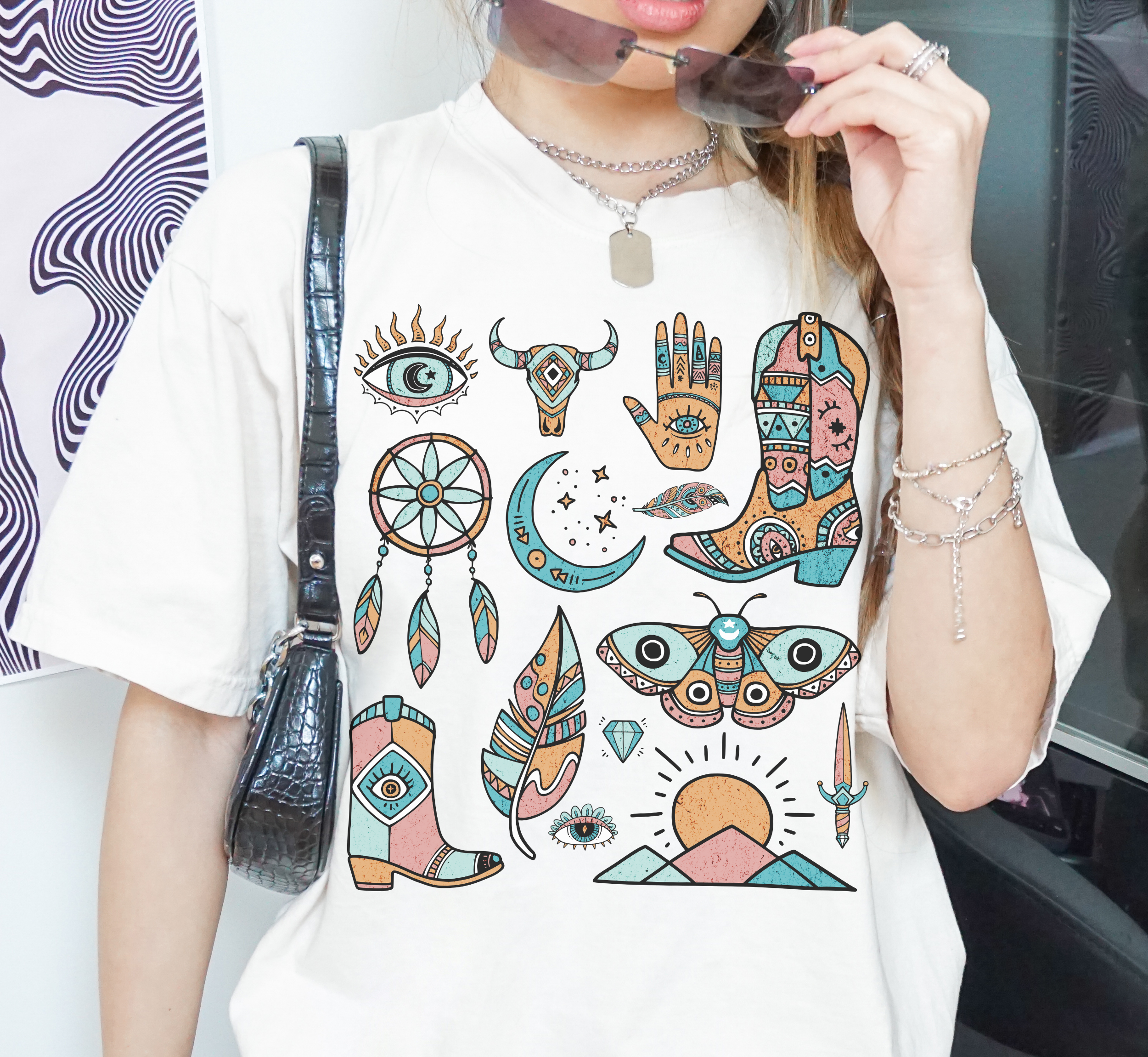 Retro Aztec Boho T-Shirt