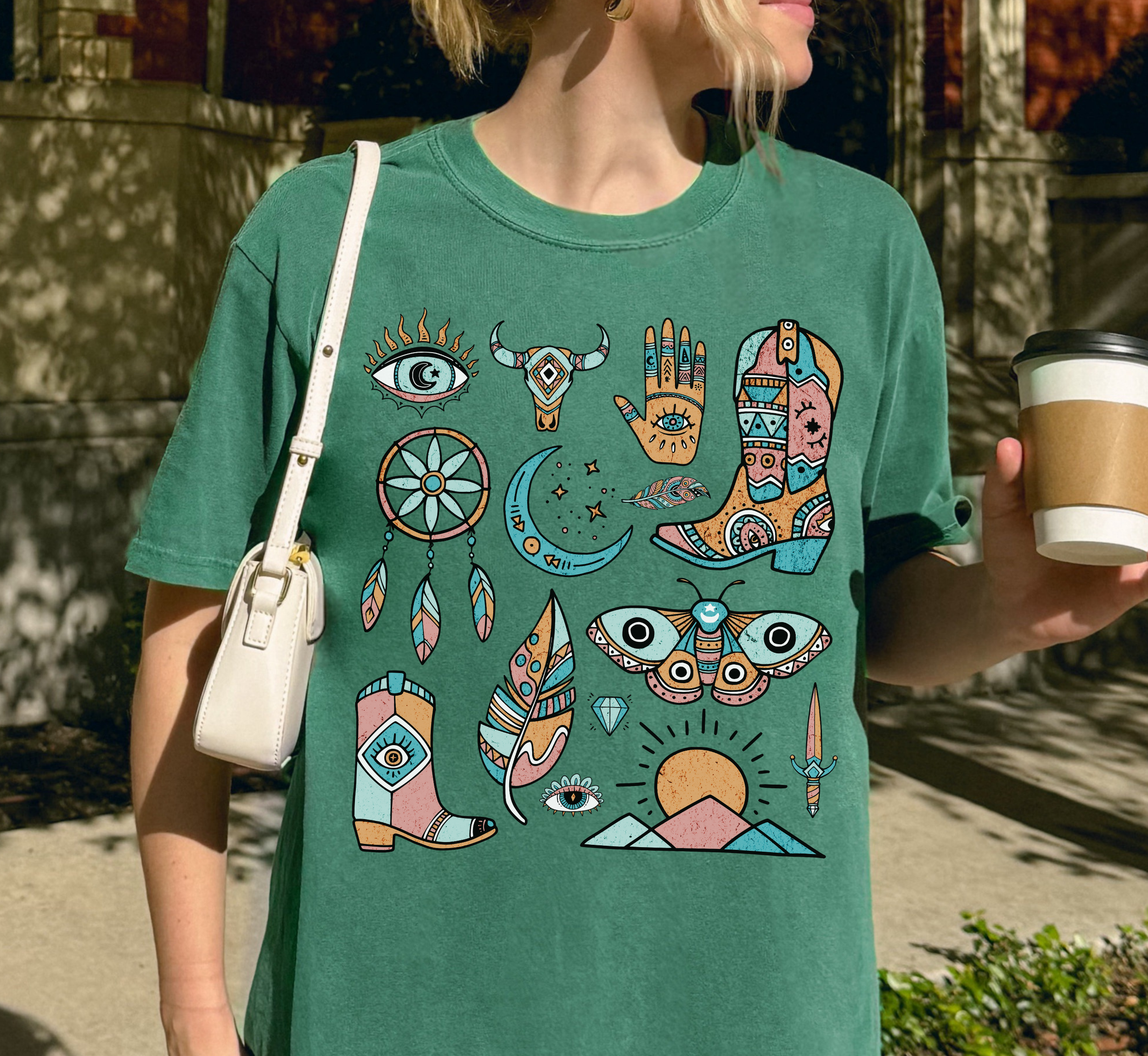 Retro Aztec Boho T-Shirt