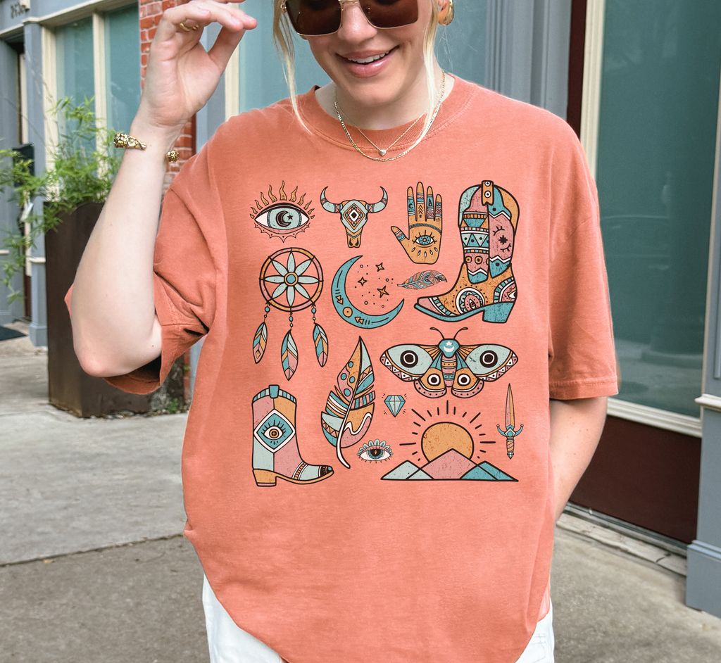 Retro Aztec Boho T-Shirt