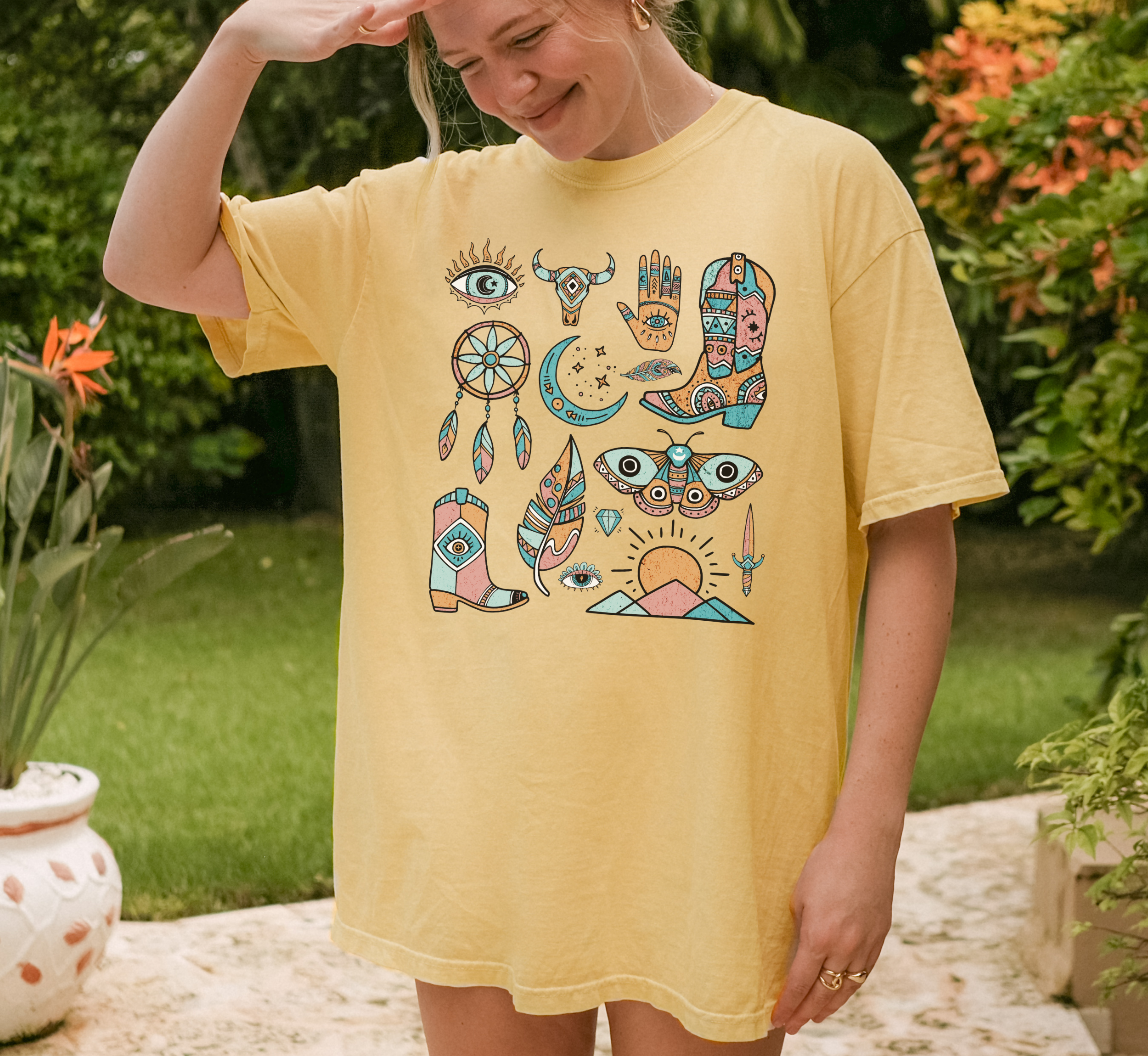 Retro Aztec Boho T-Shirt
