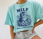 MILF Man I Love Felines Cat T-Shirt