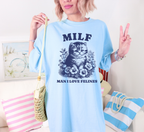MILF Man I Love Felines Cat T-Shirt